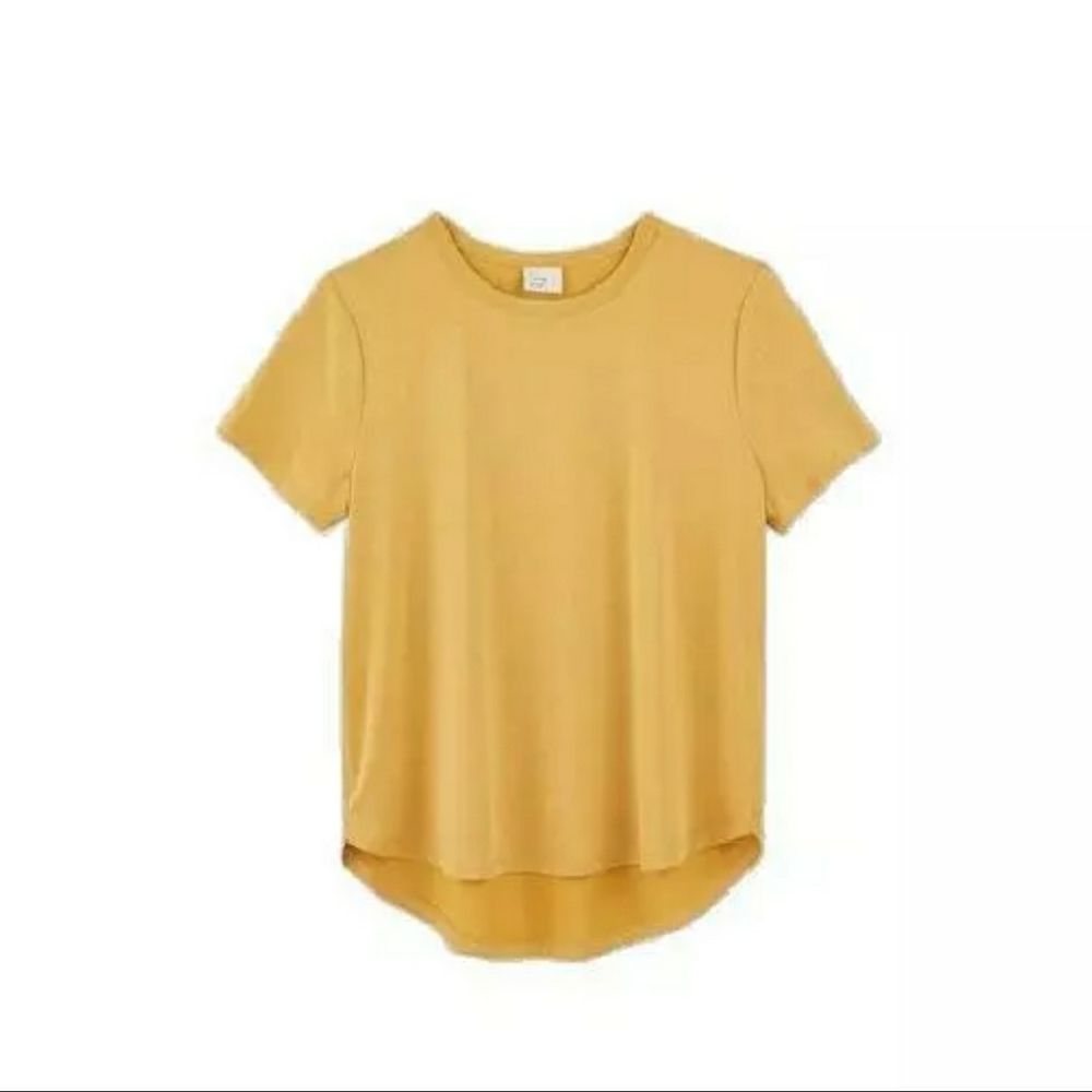WOMENS A NEW DAY SHORT SLEEVE SANDWASHED CREWNECK